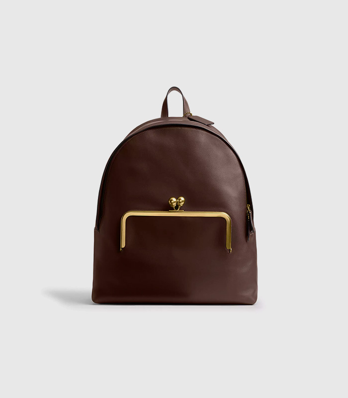 Kisslock Frame Backpack